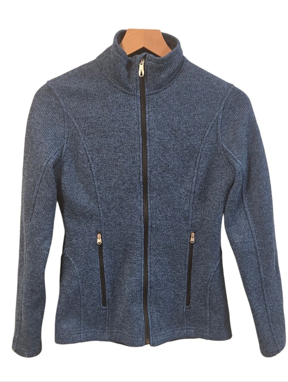 Spyder Endure Women's Blue Full Zip Fleece Knit Jacket Small
